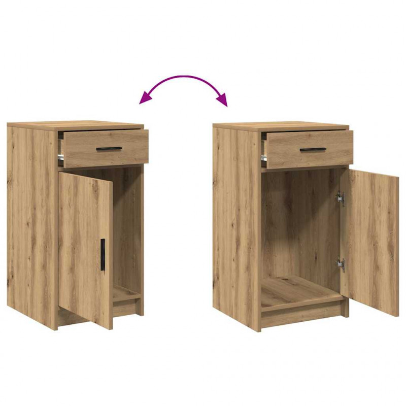 Toaletka 2 pcs Brązowy 40 x 41 x 75 cm Materiał drewnopochodny