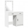Toaletka 2 pcs Biały 50 x 41 x 135 cm Materiał drewnopochodny