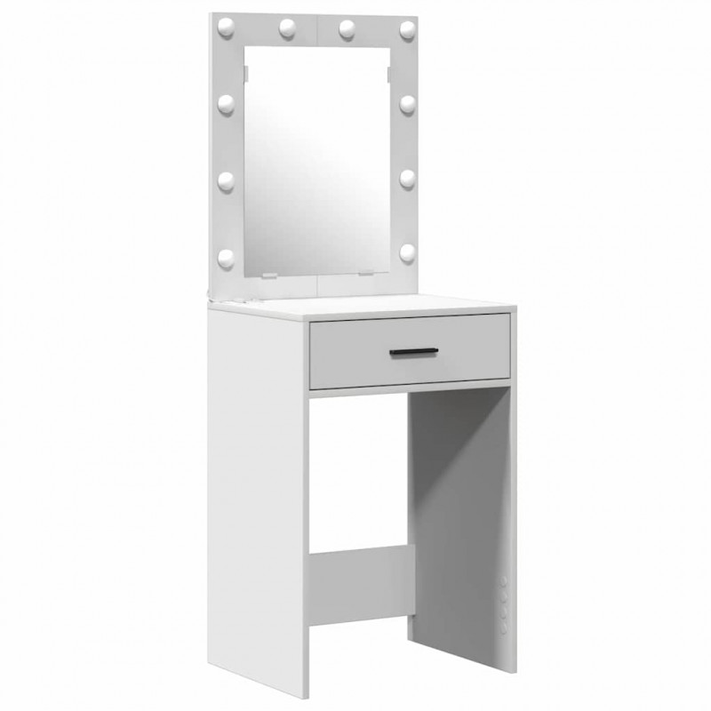 Toaletka 2 pcs Biały 50 x 41 x 135 cm Materiał drewnopochodny