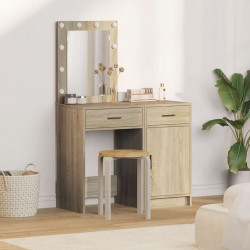 Toaletka 2 pcs Brązowy 50 x 41 x 135 cm Materiał drewnopochodny