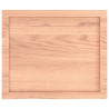 Półka, brązowa, 60x50x(2-4) cm, lakierowane lite drewno dębowe