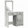 Toaletka 2 pcs Szary 50 x 41 x 135 cm Materiał drewnopochodny