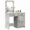Toaletka 2 pcs Szary 50 x 41 x 135 cm Materiał drewnopochodny