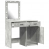 Toaletka 2 pcs Szary 50 x 41 x 135 cm Materiał drewnopochodny