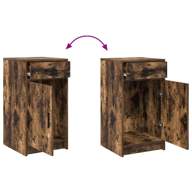 Toaletka 2 pcs Brązowy 50 x 41 x 135 cm Materiał drewnopochodny