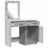 Toaletka 2 pcs Szary 50 x 41 x 135 cm Materiał drewnopochodny