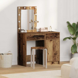 Toaletka 2 pcs Brązowy 50 x 41 x 135 cm Materiał drewnopochodny