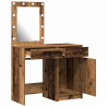 Toaletka 2 pcs Brązowy 50 x 41 x 135 cm Materiał drewnopochodny