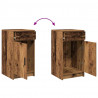 Toaletka 2 pcs Brązowy 50 x 41 x 135 cm Materiał drewnopochodny