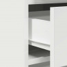 Toaletka z szufladą 3 pcs Biały Materiał drewnopochodny