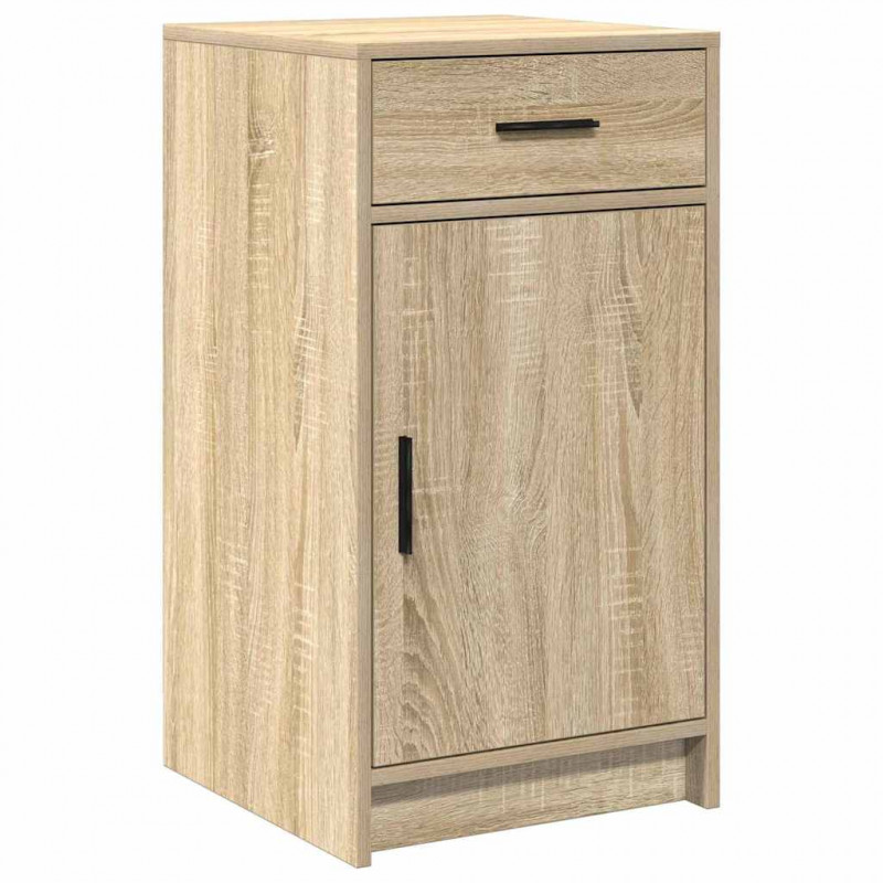 Toaletka z szufladą 3 pcs Brązowy Materiał drewnopochodny