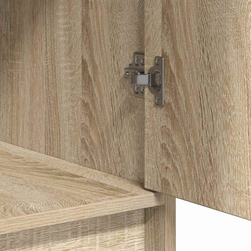 Toaletka z szufladą 3 pcs Brązowy Materiał drewnopochodny