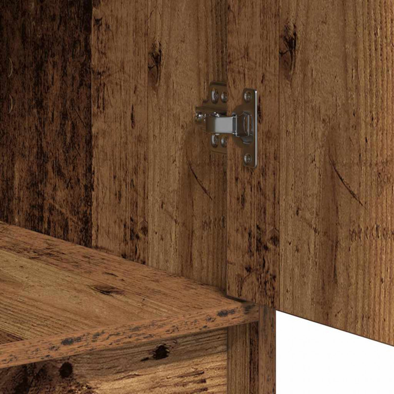 Toaletka z szufladą 3 pcs Brązowy Materiał drewnopochodny