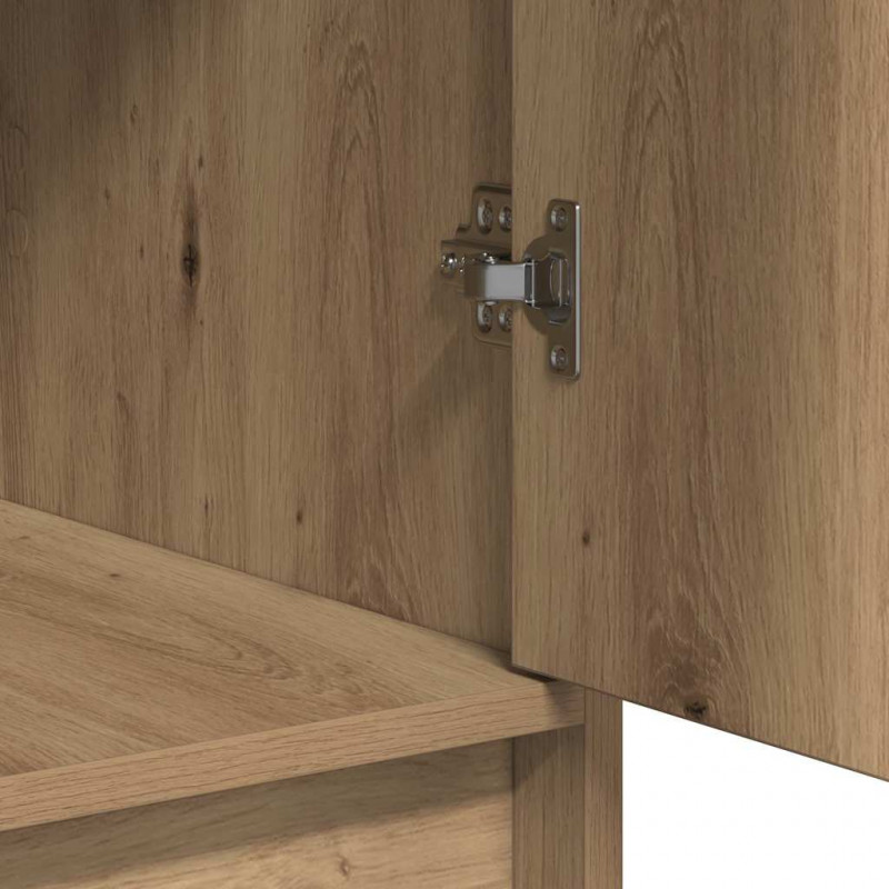 Toaletka z szufladą 3 pcs Brązowy Materiał drewnopochodny