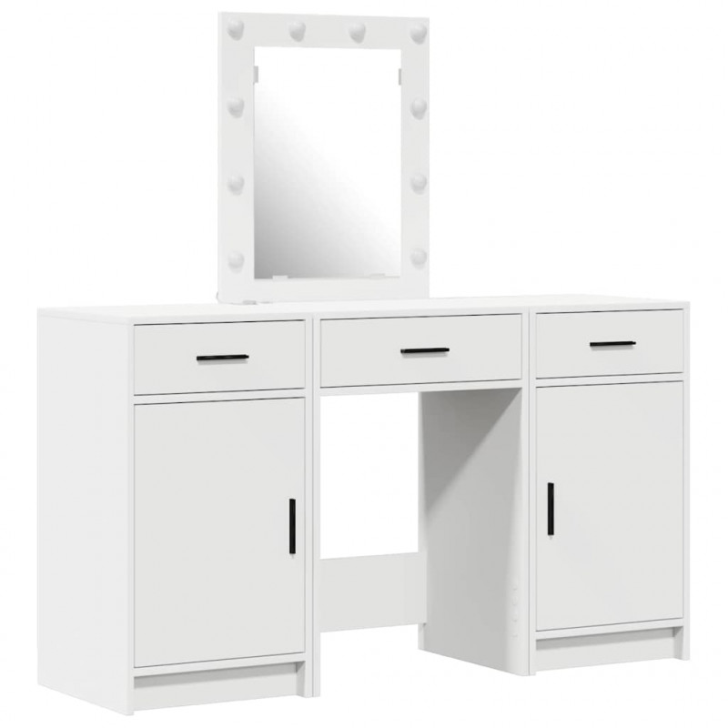Toaletka Biały 50 x 41 x 135 cm Materiał drewnopochodny