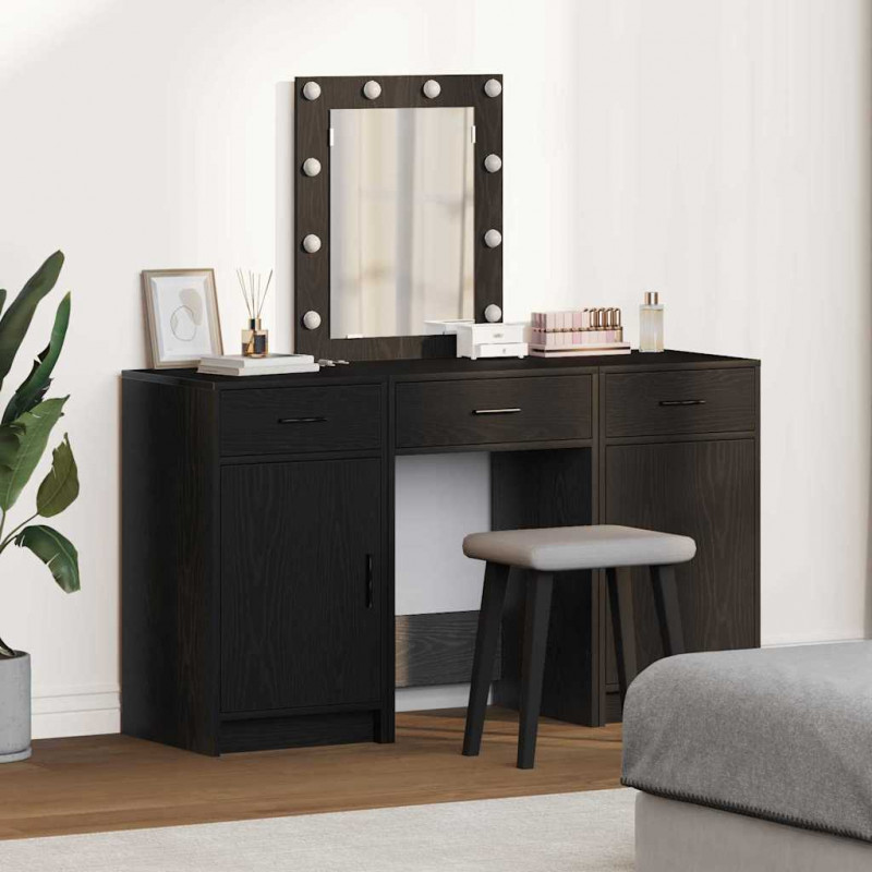 Toaletka Czarny 50 x 41 x 135 cm Materiał drewnopochodny