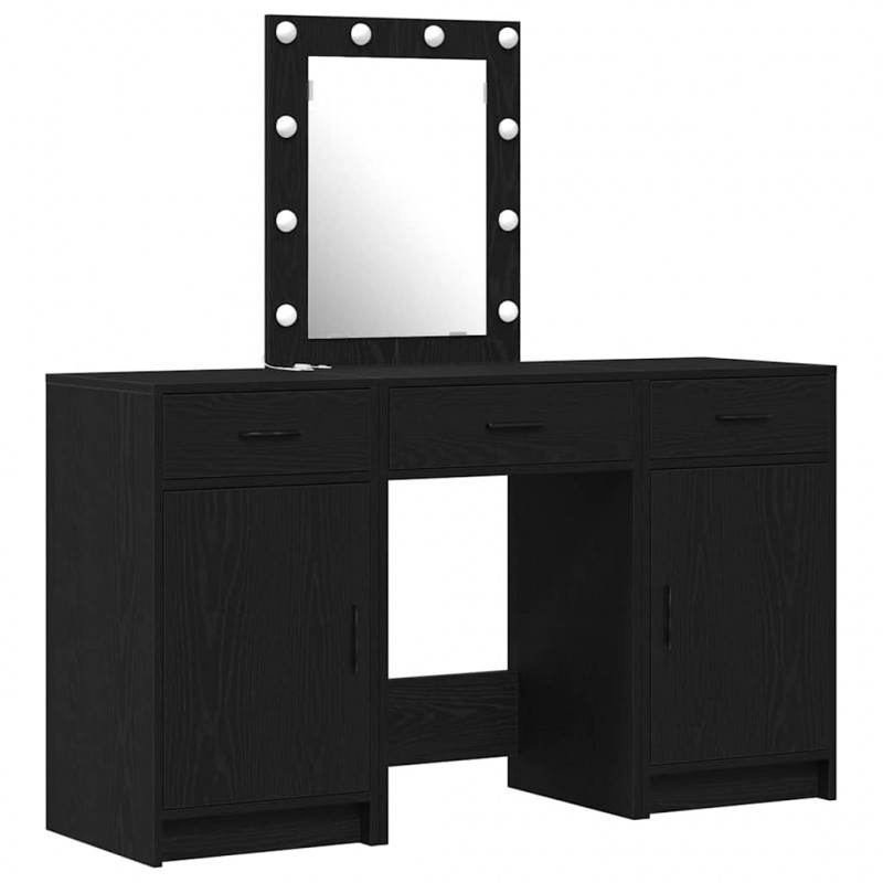 Toaletka Czarny 50 x 41 x 135 cm Materiał drewnopochodny