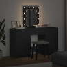 Toaletka Czarny 50 x 41 x 135 cm Materiał drewnopochodny