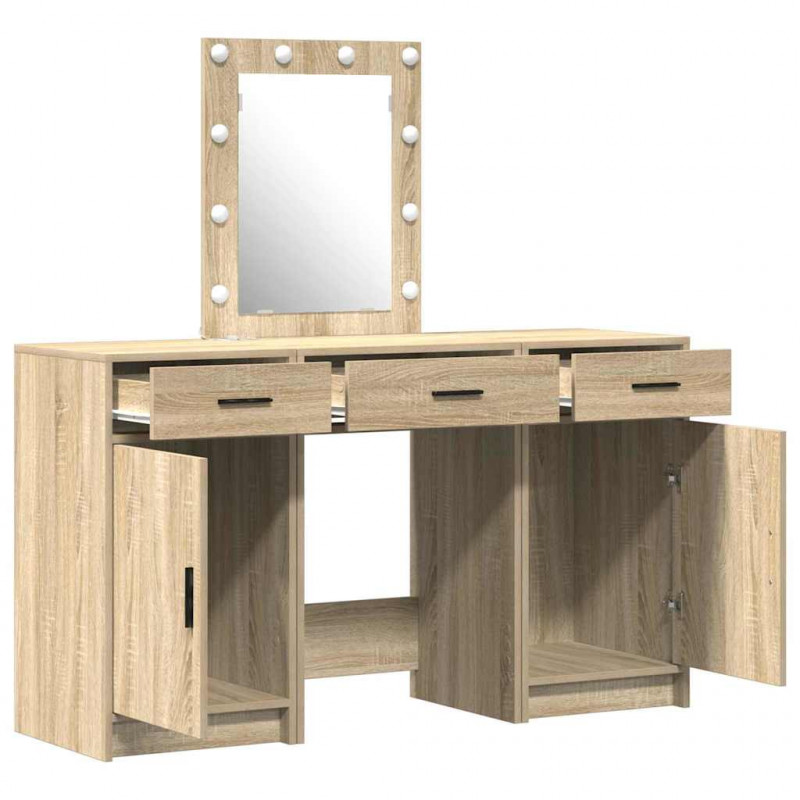 Toaletka Brązowy 50 x 41 x 135 cm Materiał drewnopochodny