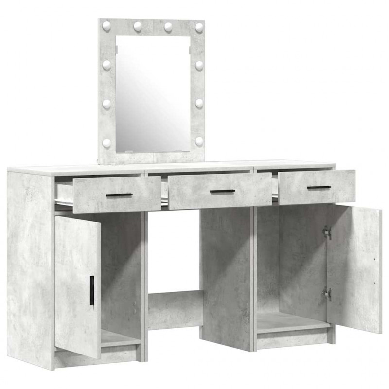 Toaletka Szary 50 x 41 x 135 cm Materiał drewnopochodny