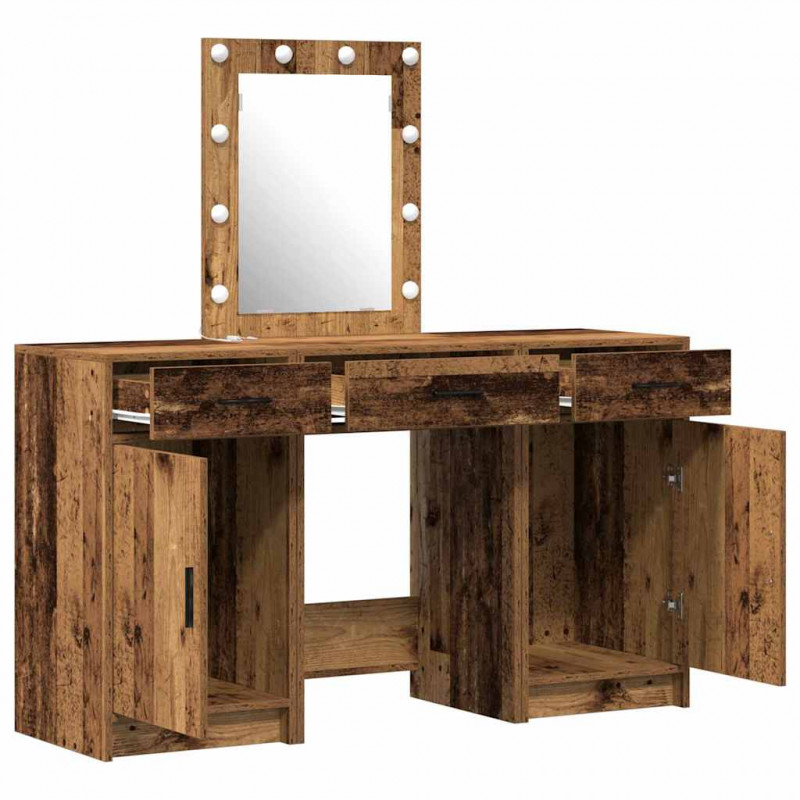 Toaletka Brązowy 50 x 41 x 135 cm Materiał drewnopochodny
