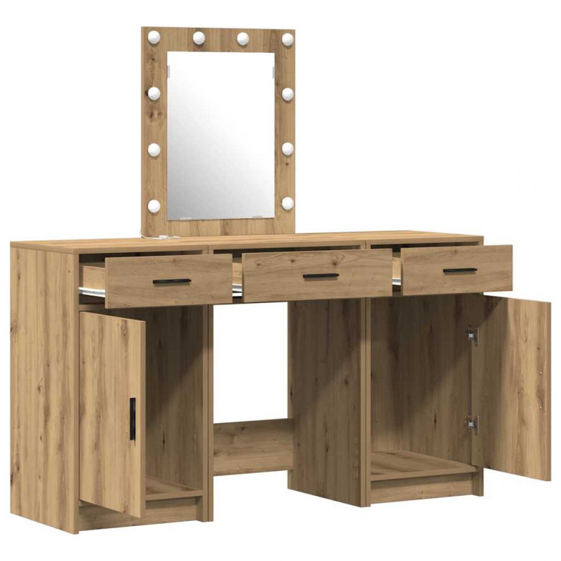 Toaletka Brązowy 50 x 41 x 135 cm Materiał drewnopochodny