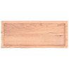 Półka, brązowa, 100x40x(2-6) cm, lakierowane lite drewno dębowe