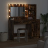 Toaletka z szufladą 2 pcs Brązowy Materiał drewnopochodny
