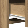 Toaletka z szufladą 2 pcs Brązowy Materiał drewnopochodny
