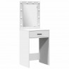 Zestaw toaletowy z LED 2 pcs Biały Materiał drewnopochodny