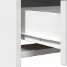 Zestaw toaletowy z LED 2 pcs Biały Materiał drewnopochodny