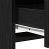 Zestaw toaletowy z LED 2 pcs Czarny Dąb Materiał drewnopochodny
