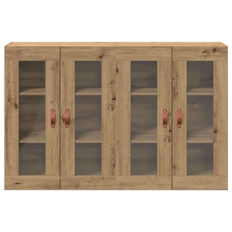 Szafki ścienne 2 pcs Dąb rzemieślniczy 69,5 x 34 x 90 cm