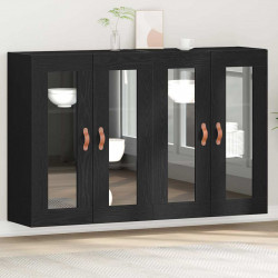 Szafki ścienne 2 pcs Czarny Dąb 69,5 x 34 x 90 cm