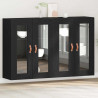 Szafki ścienne 2 pcs Czarny Dąb 69,5 x 34 x 90 cm