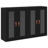 Szafki ścienne 2 pcs Czarny Dąb 69,5 x 34 x 90 cm