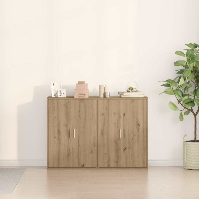 Bufet 2 pcs Dąb rzemieślniczy 60 x 31 x 84 cm