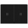 Bufet 2 pcs Czarny Dąb 60 x 31 x 84 cm Materiał drewnopochodny