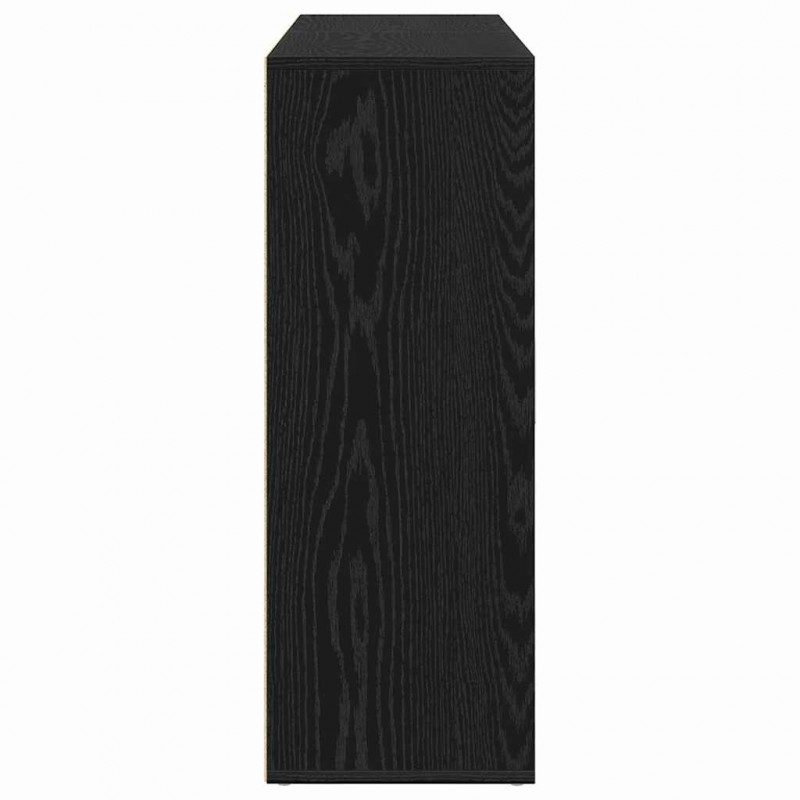 Bufet 2 pcs Czarny Dąb 60 x 31 x 84 cm Materiał drewnopochodny