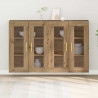 Szafki ścienne 2 pcs Dąb rzemieślniczy 69,5 x 34 x 90 cm