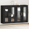 Szafki ścienne 2 pcs Czarny Dąb 69,5 x 34 x 90 cm