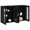 Szafki ścienne 2 pcs Czarny Dąb 69,5 x 34 x 90 cm
