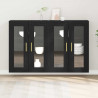 Szafki ścienne 2 pcs Czarny Dąb 69,5 x 34 x 90 cm