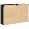Szafki ścienne 2 pcs Czarny Dąb 69,5 x 34 x 90 cm