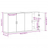 Bufet 2 pcs Stare drewno 79 x 38 x 80 cm