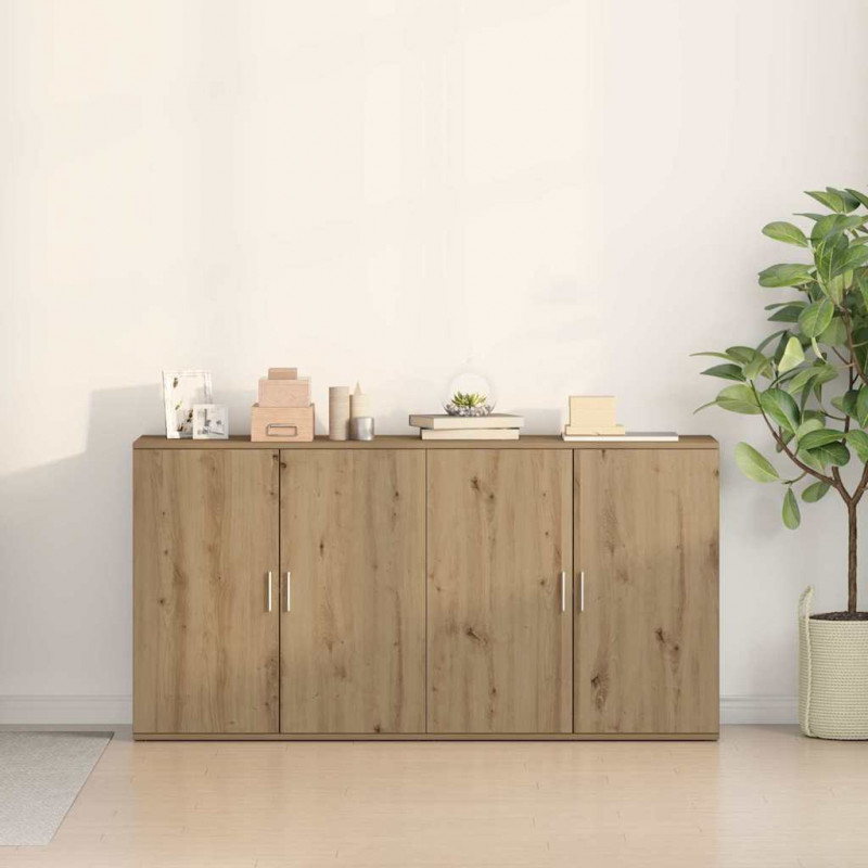 Bufet 2 pcs Dąb rzemieślniczy 79 x 38 x 80 cm