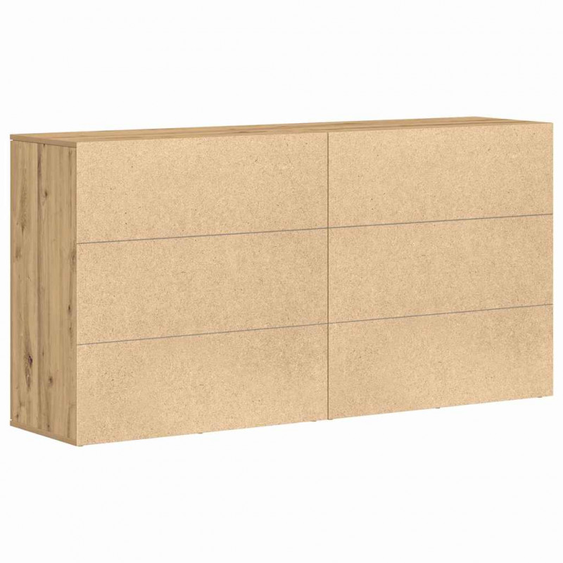 Bufet 2 pcs Dąb rzemieślniczy 79 x 38 x 80 cm