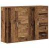 Bufet z szufladą 2 pcs Stare drewno 60 x 31 x 84 cm