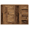 Bufet z szufladą 2 pcs Stare drewno 60 x 31 x 84 cm
