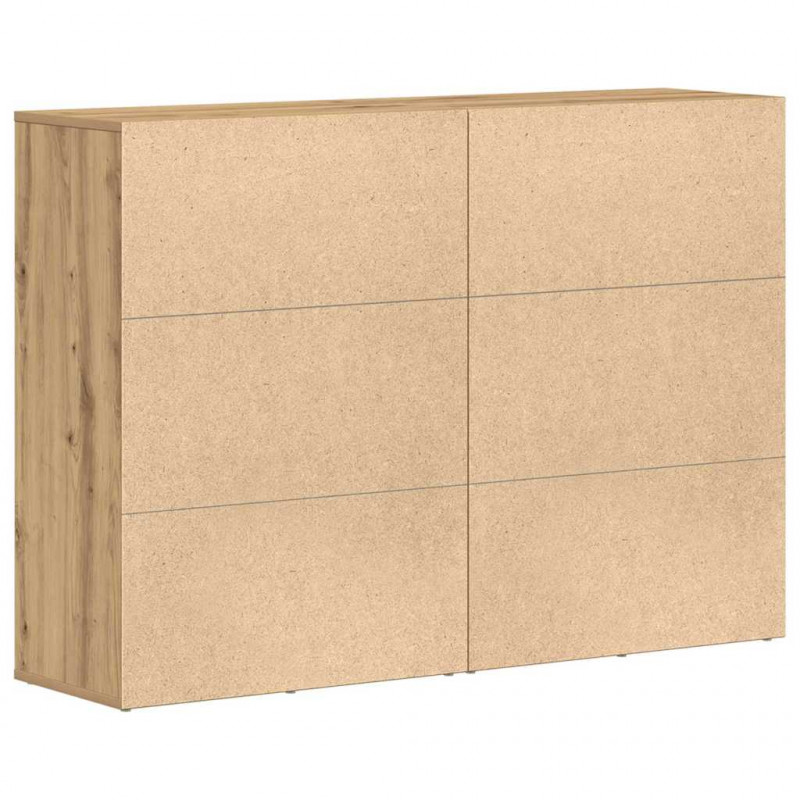 Bufet z szufladą 2 pcs Dąb rzemieślniczy 60 x 31 x 84 cm